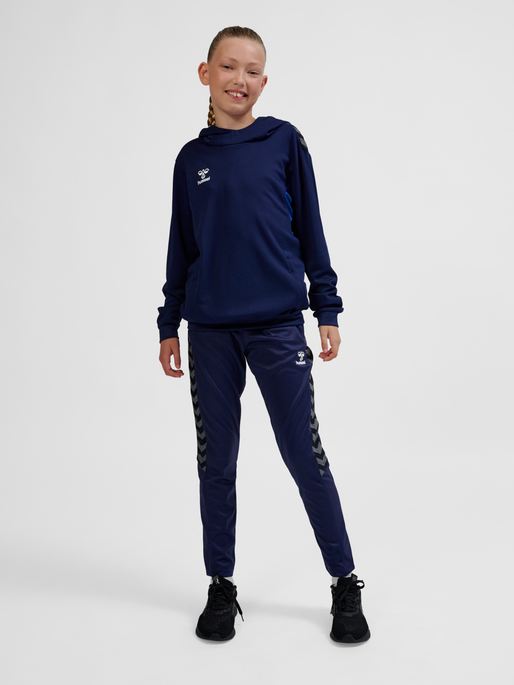 hmlAUTHENTIC PL HOODIE KIDS, MARINE, model