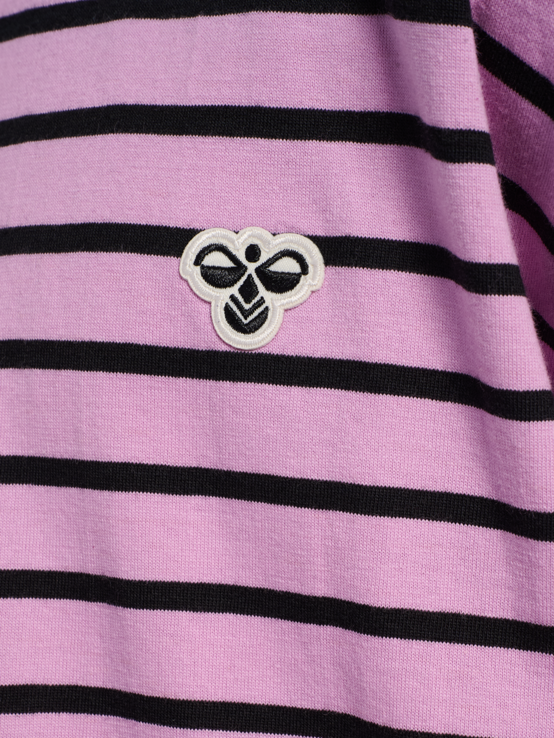 hmlJR LOOSE STRIPED T-SHIRT S/S BEE, SMOKY GRAPE, packshot