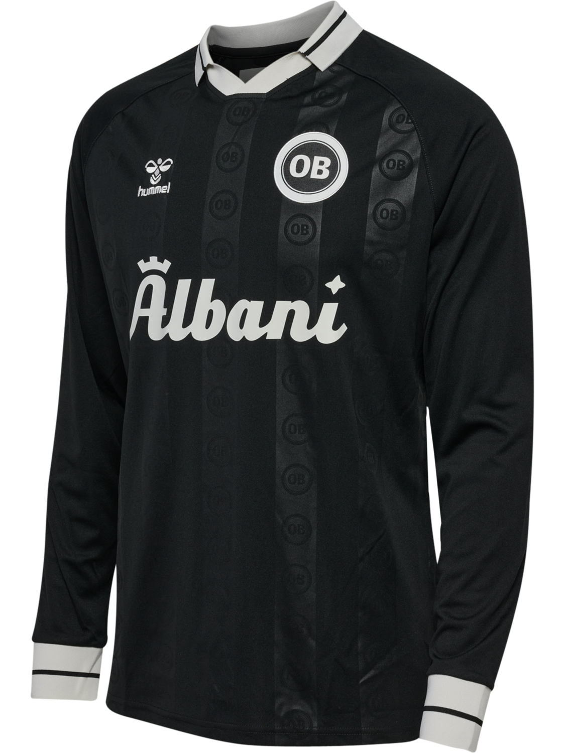 OB 24/25 PREGAME JERSEY L/S, BLACK, packshot