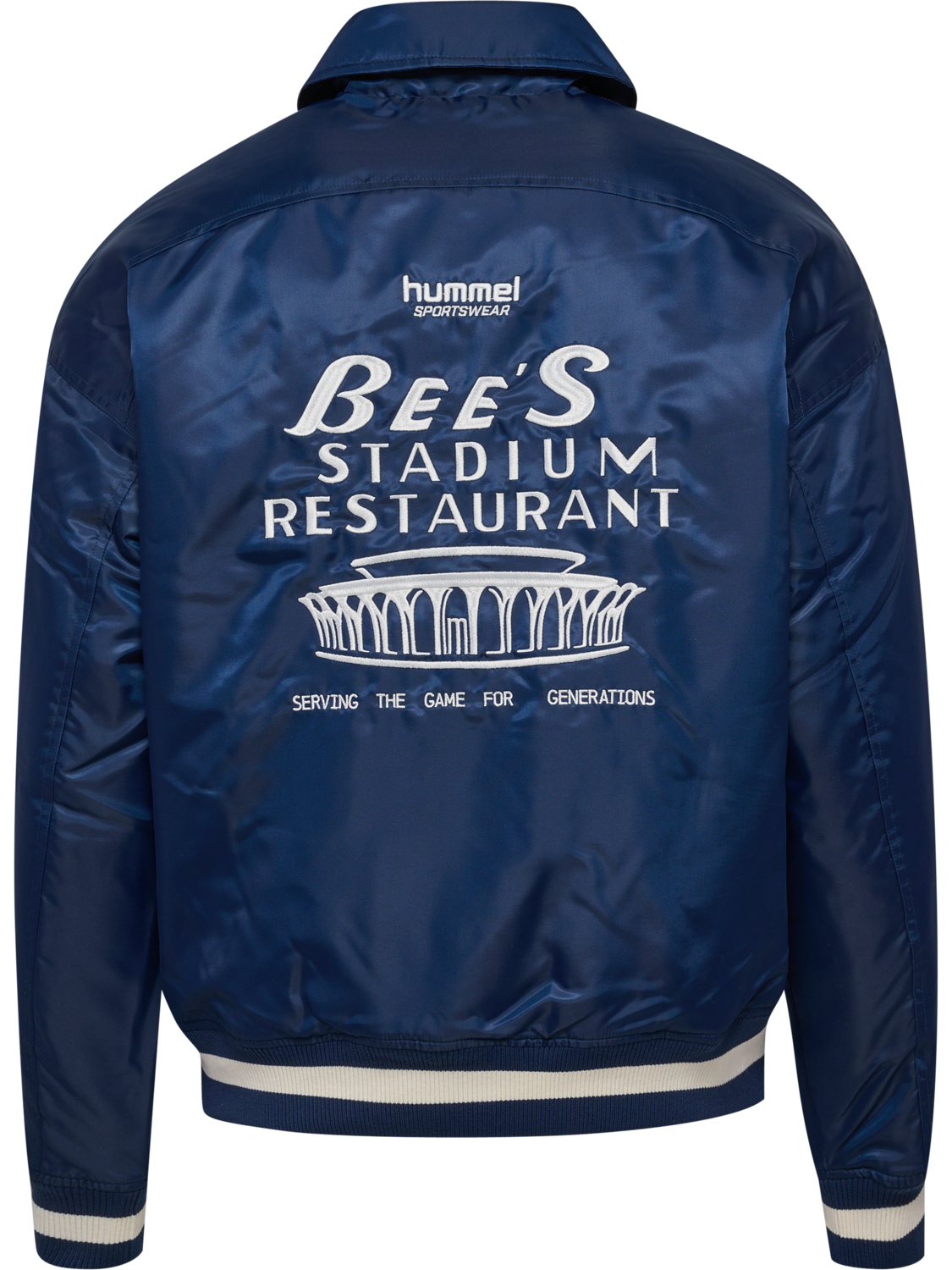 hmlLETTERMAN JACKET HSW, DRESS BLUES, packshot