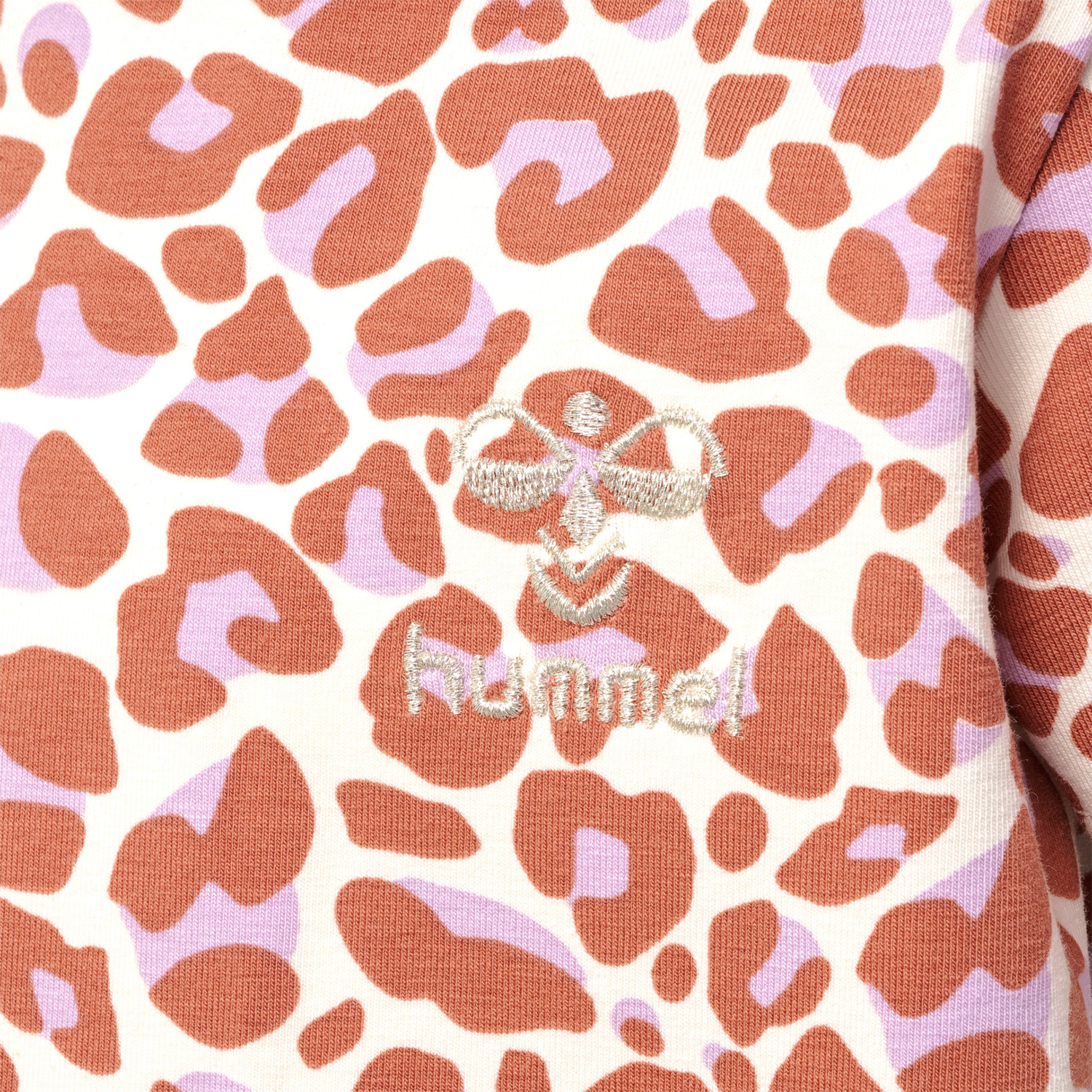 hmlJUMPY AOP DRESS S/S, COPPER BROWN, packshot