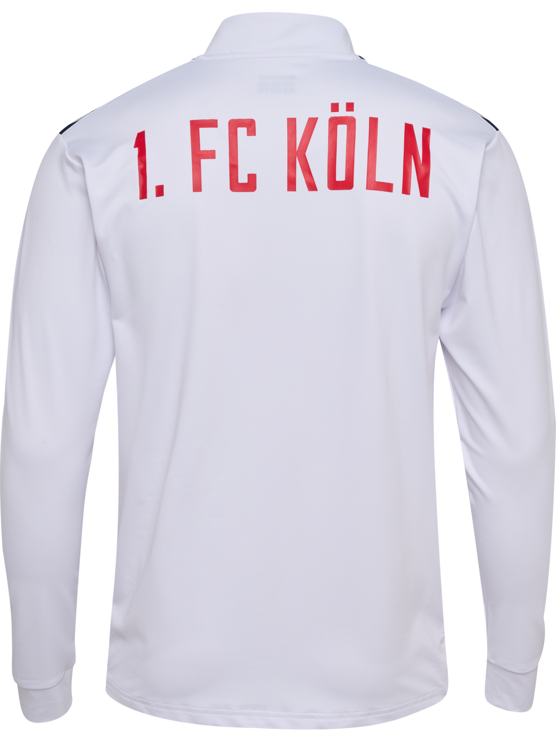 1FCK 23/24 WARM UP HALF ZIP, WHITE/TRUE RED, packshot