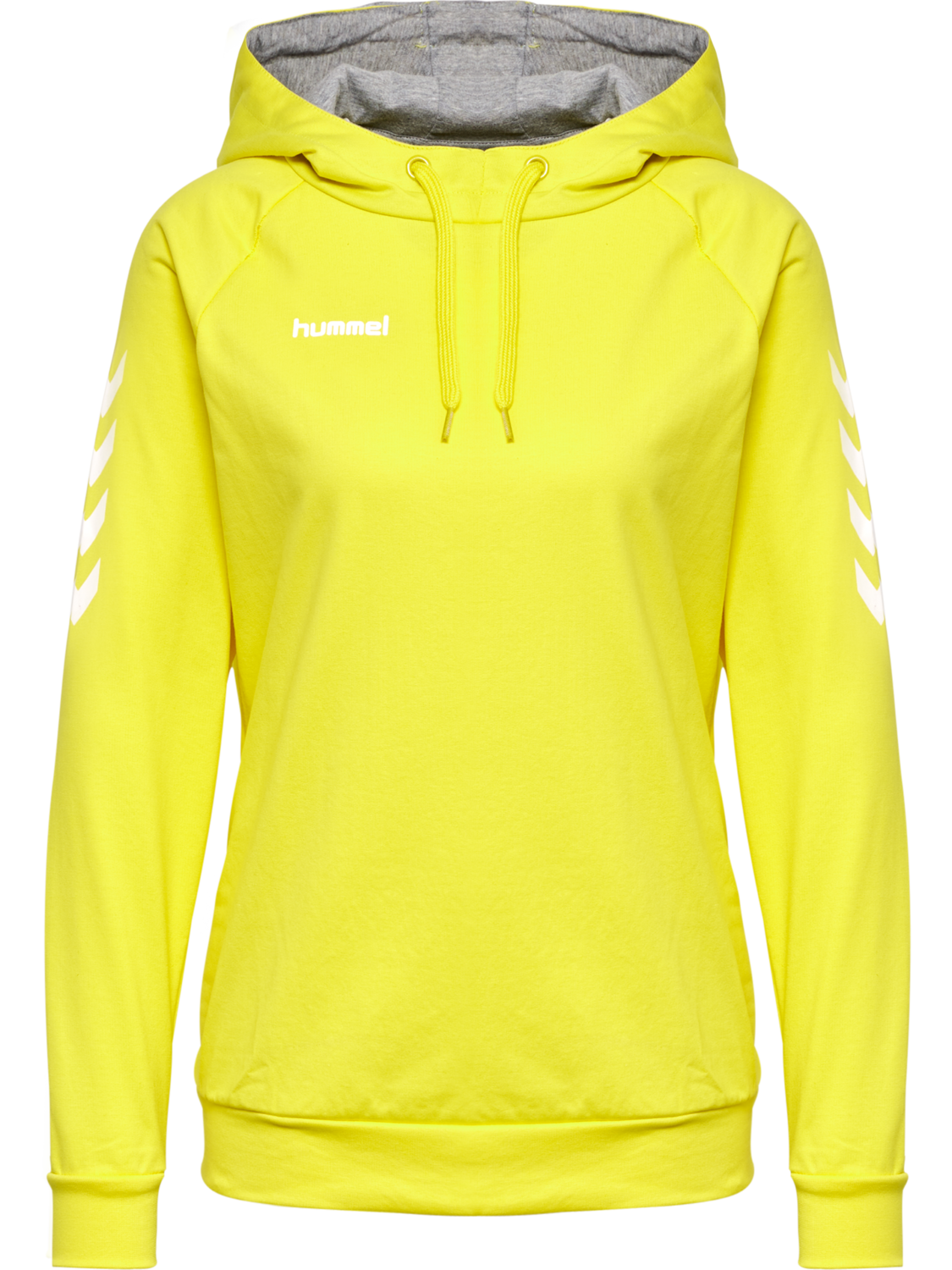 HMLGO COTTON HOODIE WOMAN, BLAZING YELLOW, packshot