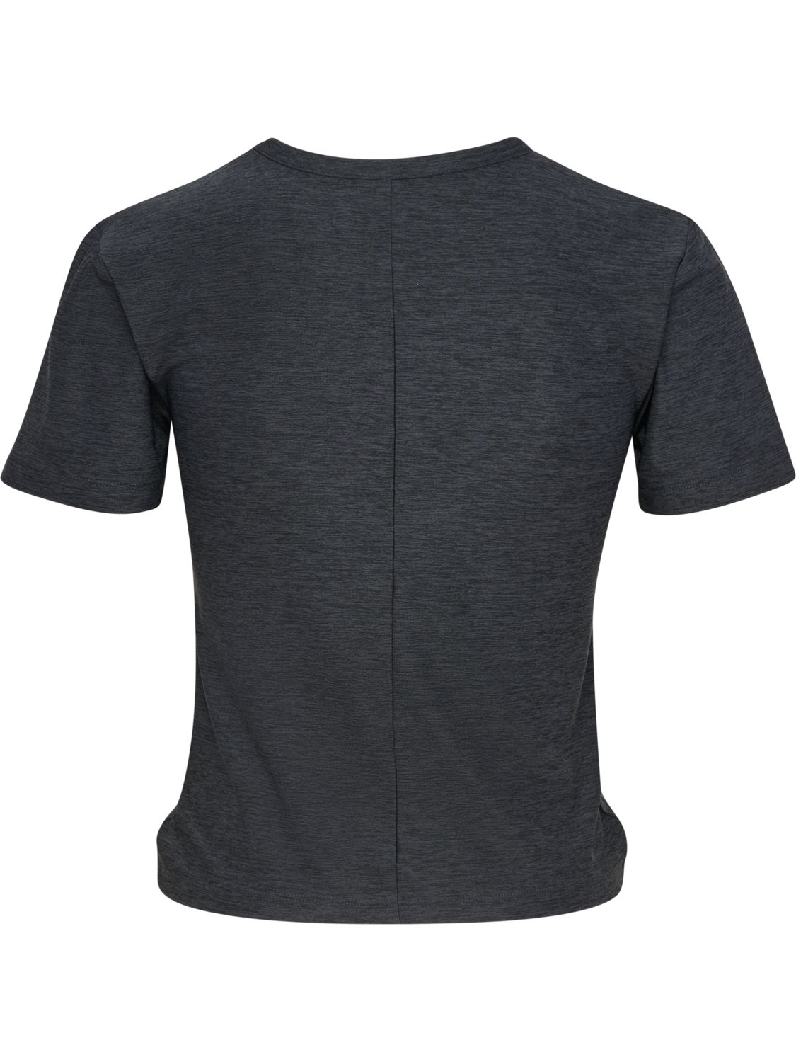 hmlYOGA WRAP W T-SHIRT S/S, EBONY, packshot