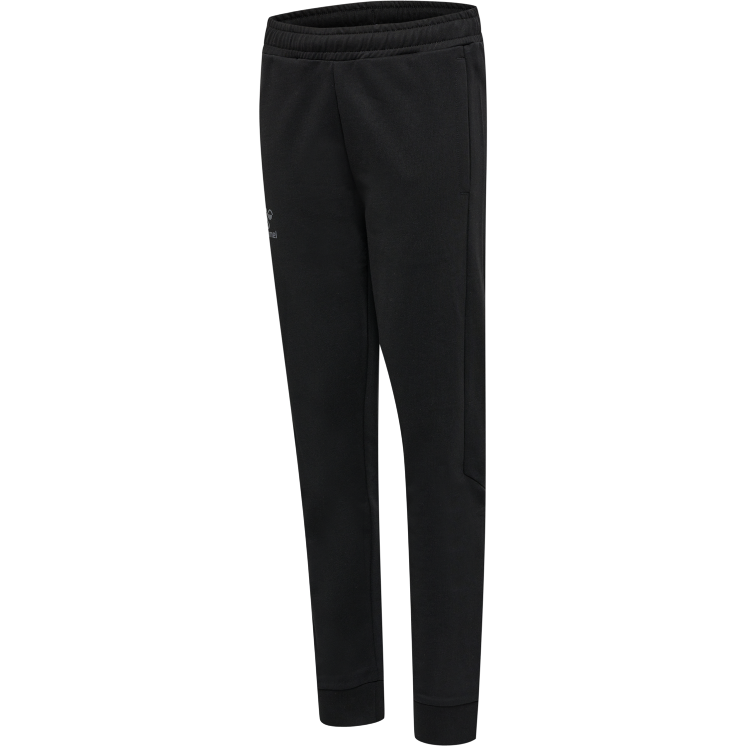 hmlOFFGRID COTTON PANTS KIDS, JET BLACK/FORGED IRON, packshot