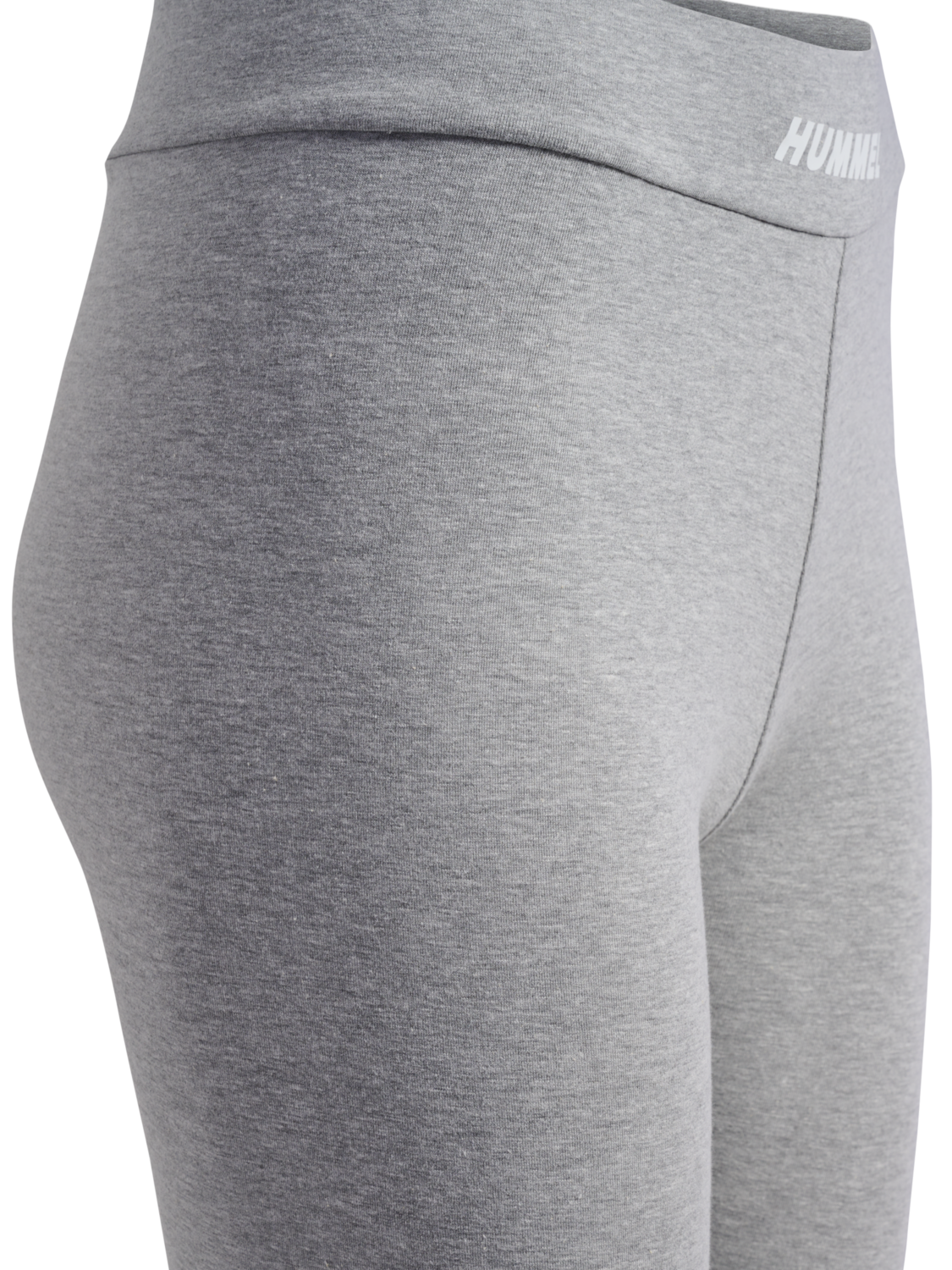 hmlELEMENTAL COTTON HW TIGHTS, GREY MELANGE, packshot