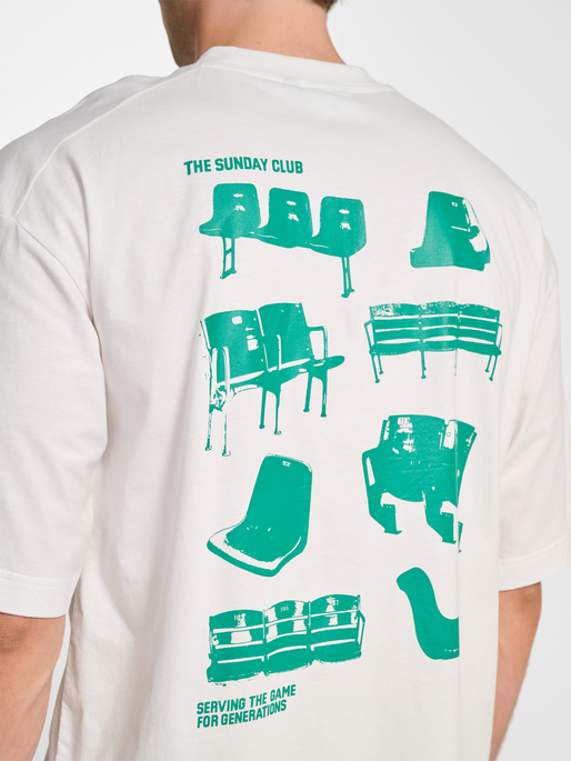 hmlOVERSIZED T-SHIRT S/S SUNDAY, BLANC DE BLANC, model