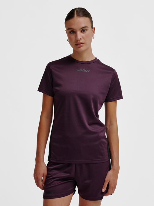 hmlMULTI PL JERSEY WOMAN, PLUM PERFECT, model