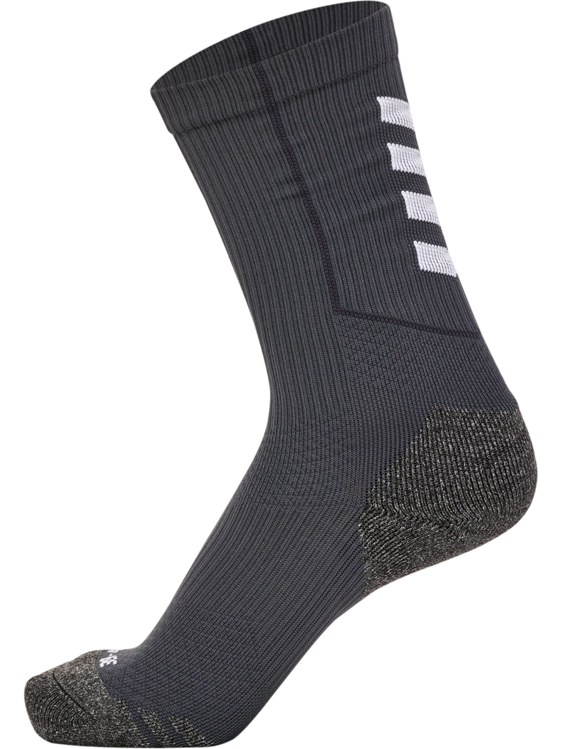 hmlPRO TRAINING SOCKS LOW, ASPHALT/WHITE, packshot
