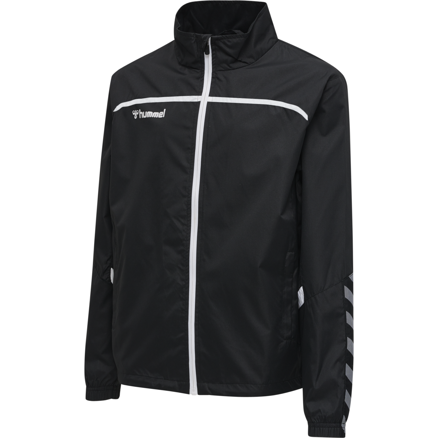 hmlAUTHENTIC KIDS TRAINING JACKET, BLACK/WHITE, packshot