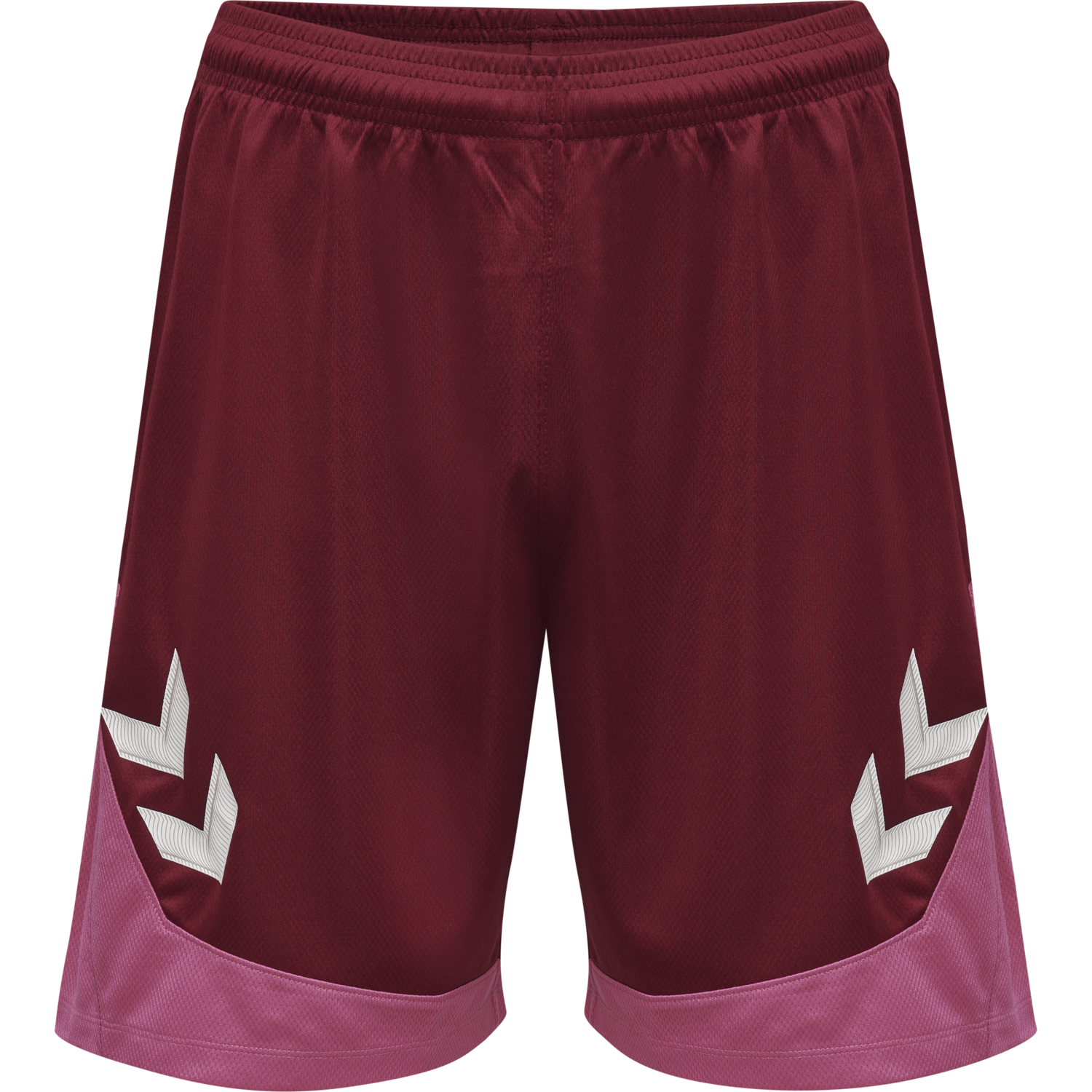 hmlLEAD POLY SHORTS, BIKING RED, packshot