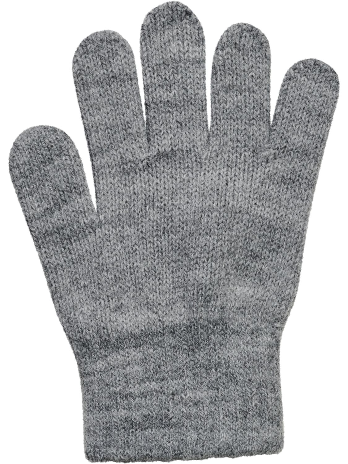 hmlJR KNIT GLOVES 2-PACK, GREY MELANGE, packshot