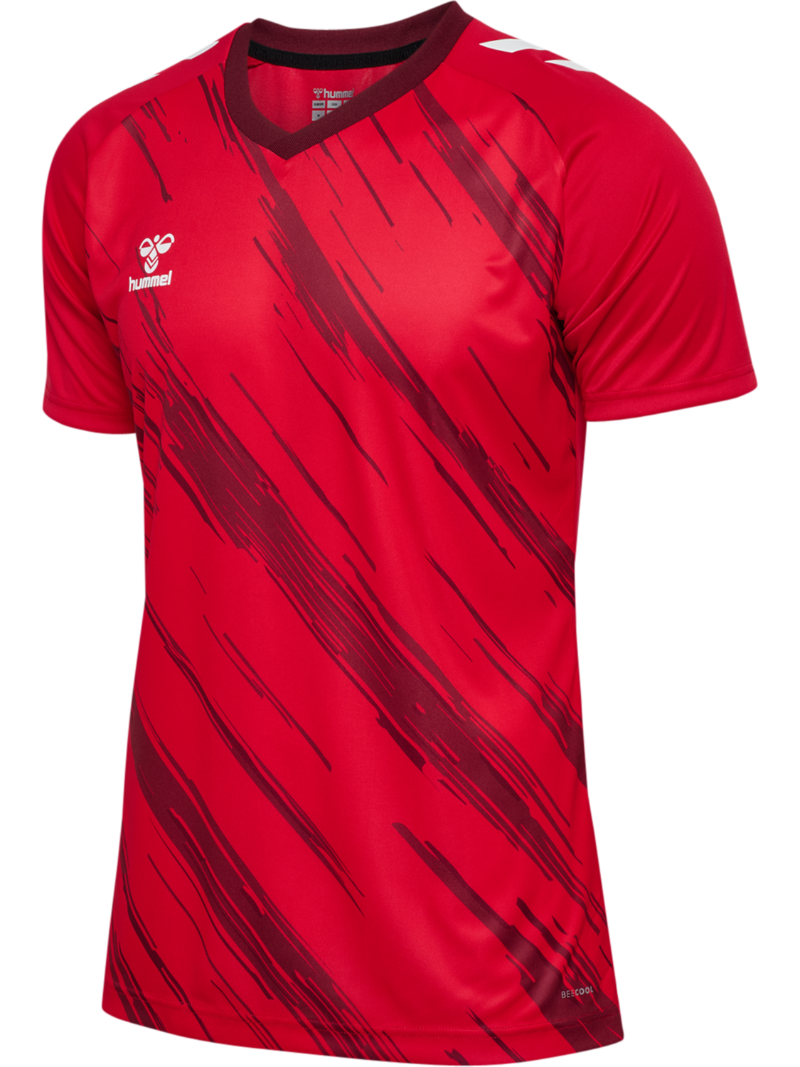 hmlMATCH TRIUMPH JERSEY S/S, TRUE RED/ZINFANDEL, packshot