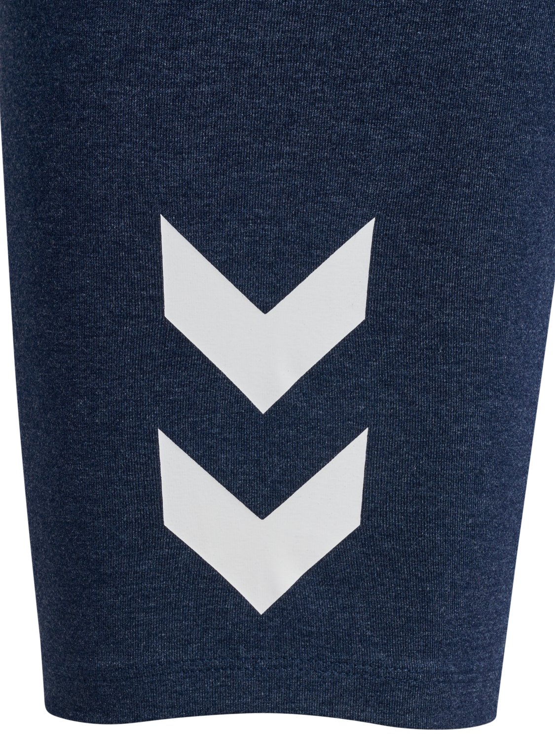 hmlPULSE LOGO MW SHORT TIGHTS, DRESS BLUE MELANGE, packshot