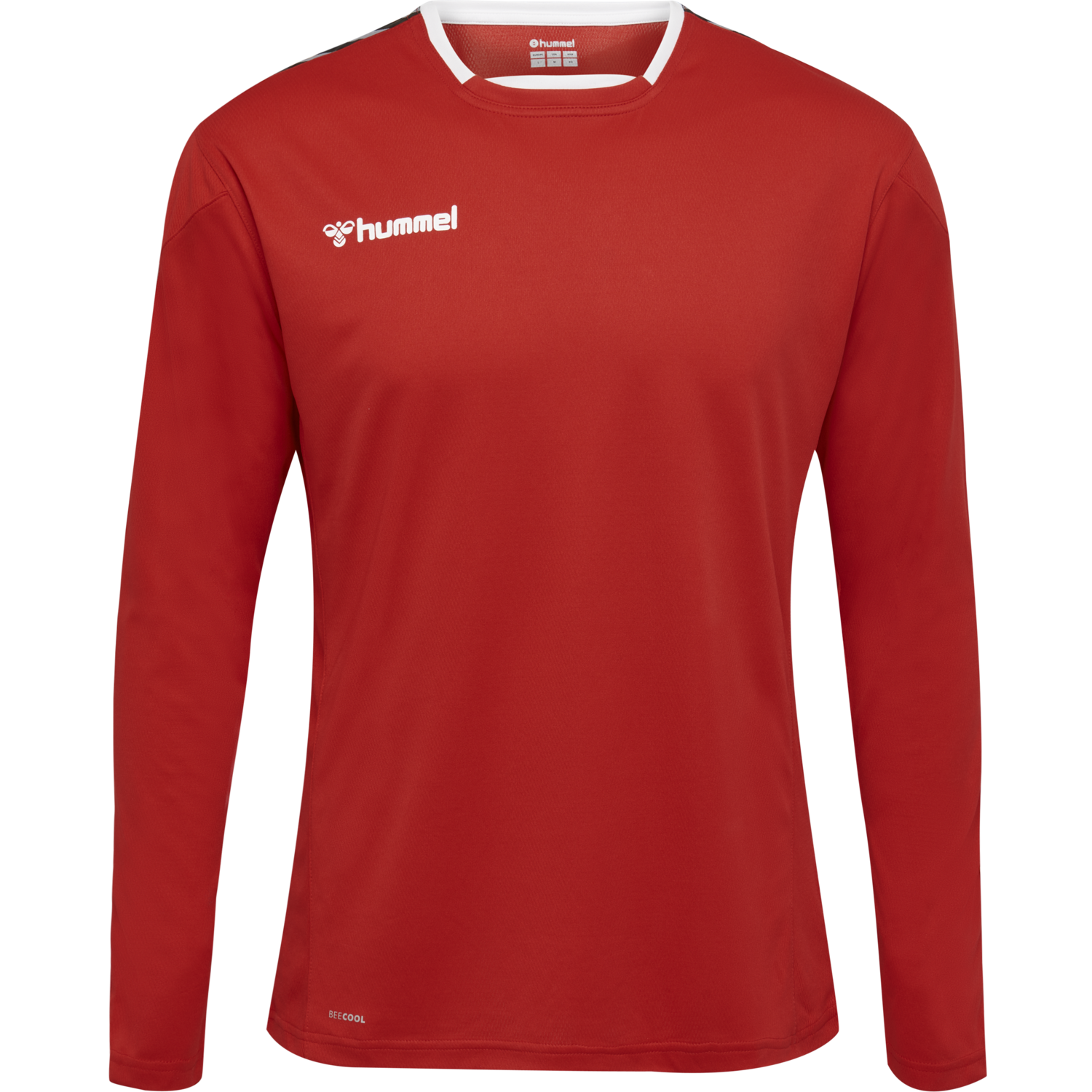hmlAUTHENTIC POLY JERSEY L/S, TRUE RED, packshot