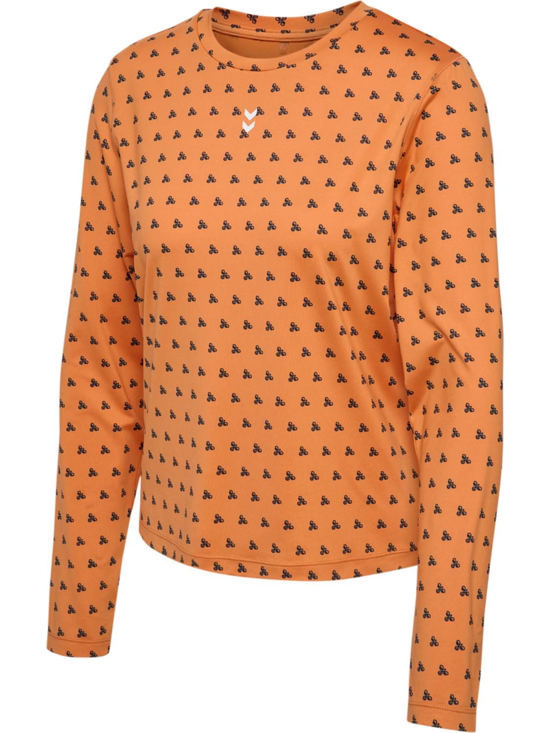 hmlFAST W T-SHIRT L/S, DUSTY ORANGE, packshot