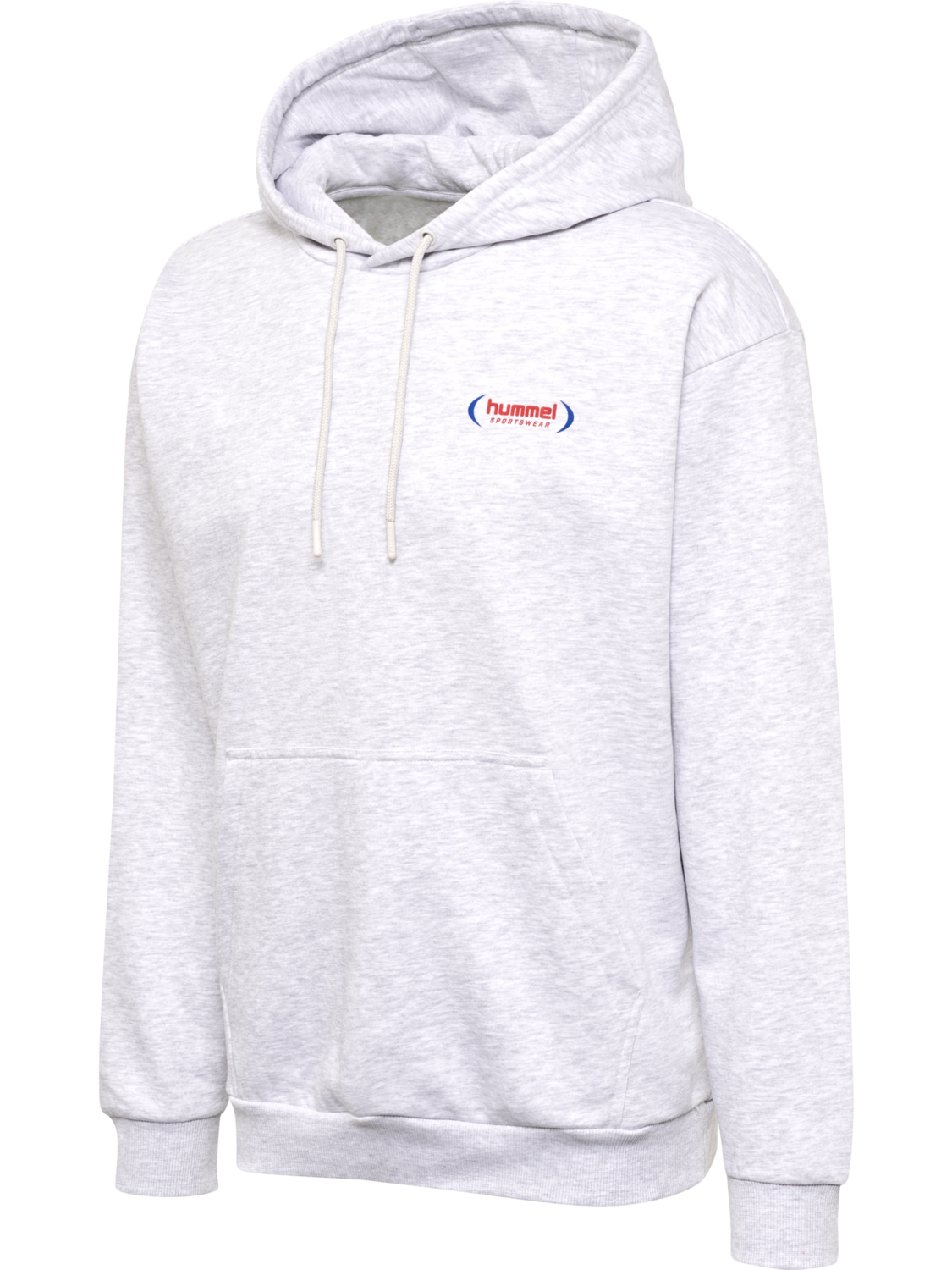 hmlFELIX LOOSE HOODIE, LIGHT GREY MELANGE, packshot