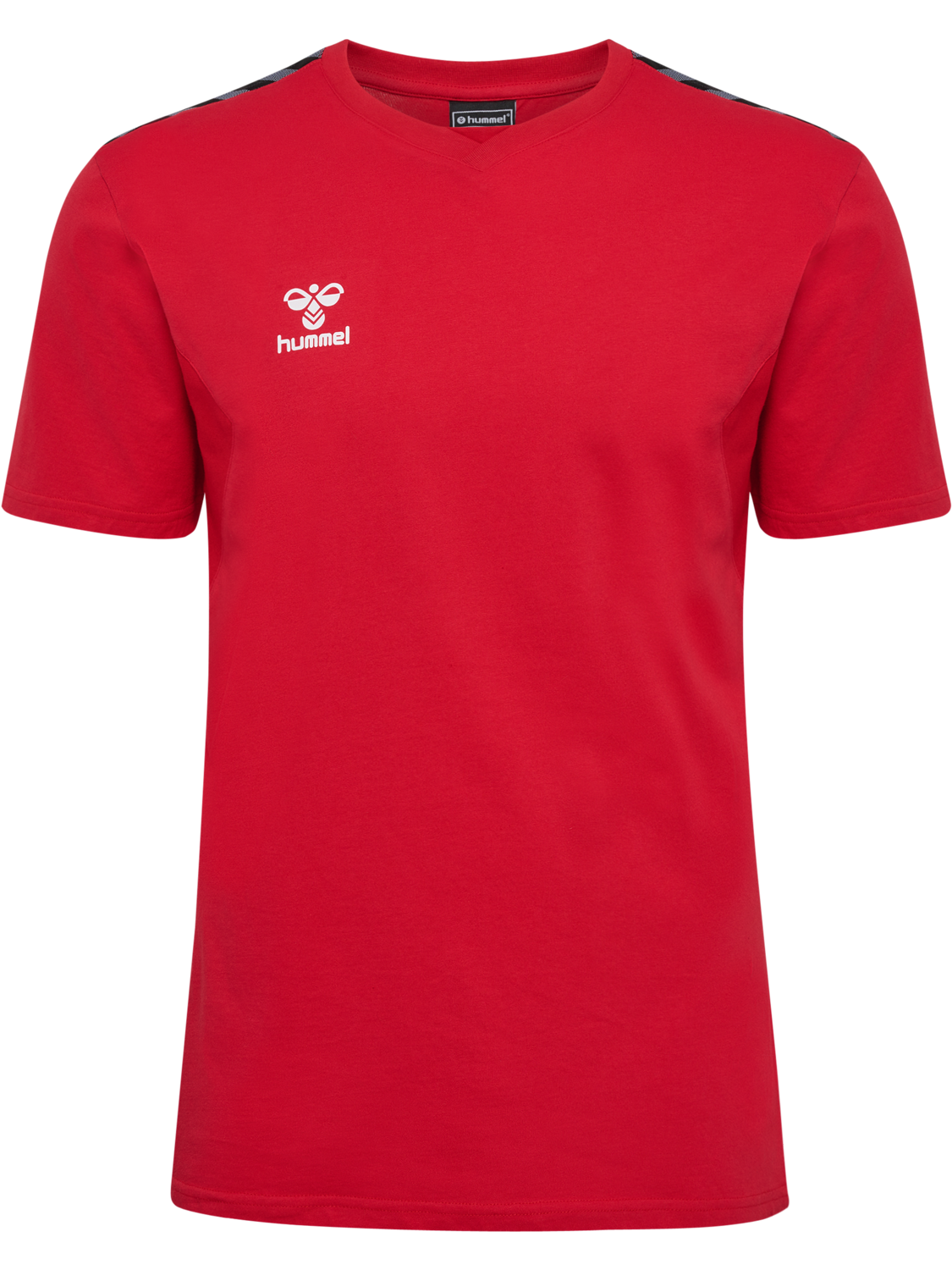 hmlAUTHENTIC CO T-SHIRT S/S, TRUE RED, packshot