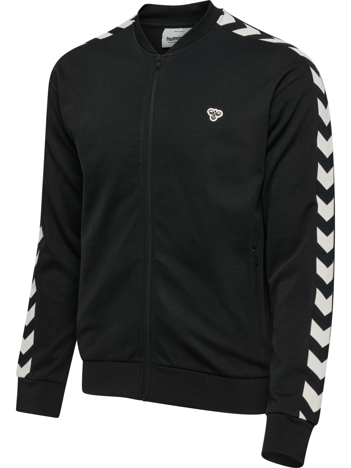 hmlARCHIVE REGULAR POLY ZIP JACKET, BLACK, packshot