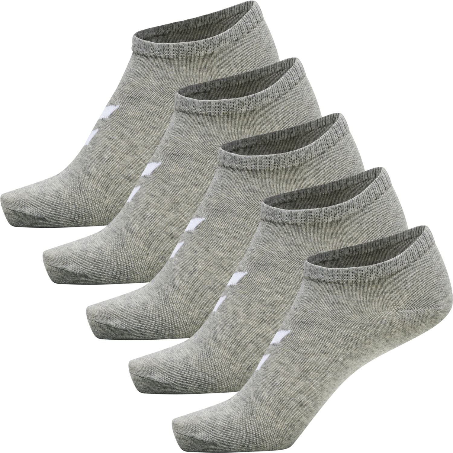 hmlMATCH ME SOCK 5-PACK, GREY MELANGE/GREY MELANGE, packshot
