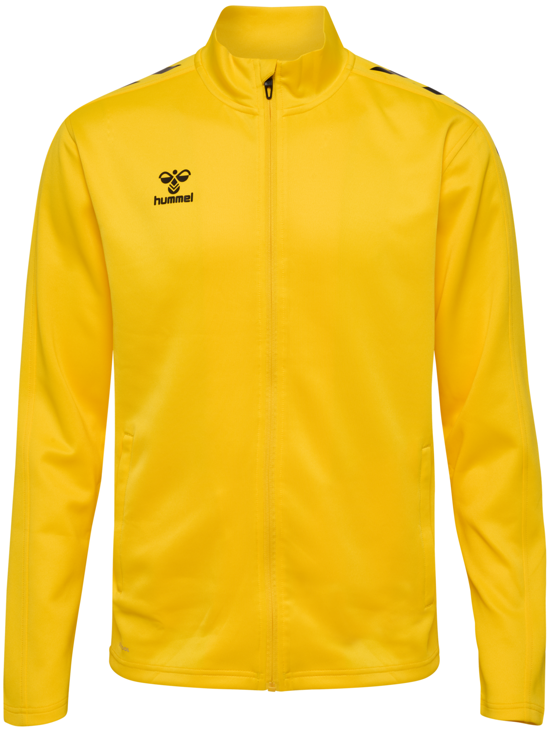 hmlCORE XK POLY ZIP SWEAT, SPORTS YELLOW, packshot