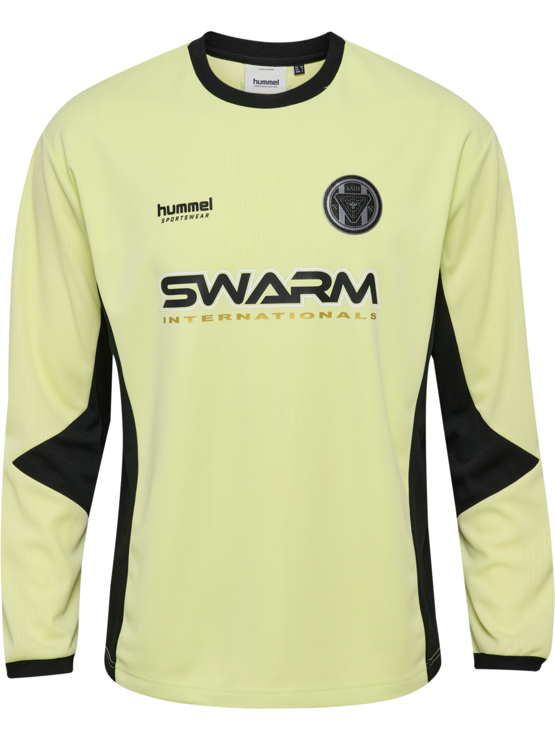 hmlLOOSE FB JERSEY L/S TOPSCORER, SHADOW LIME, packshot