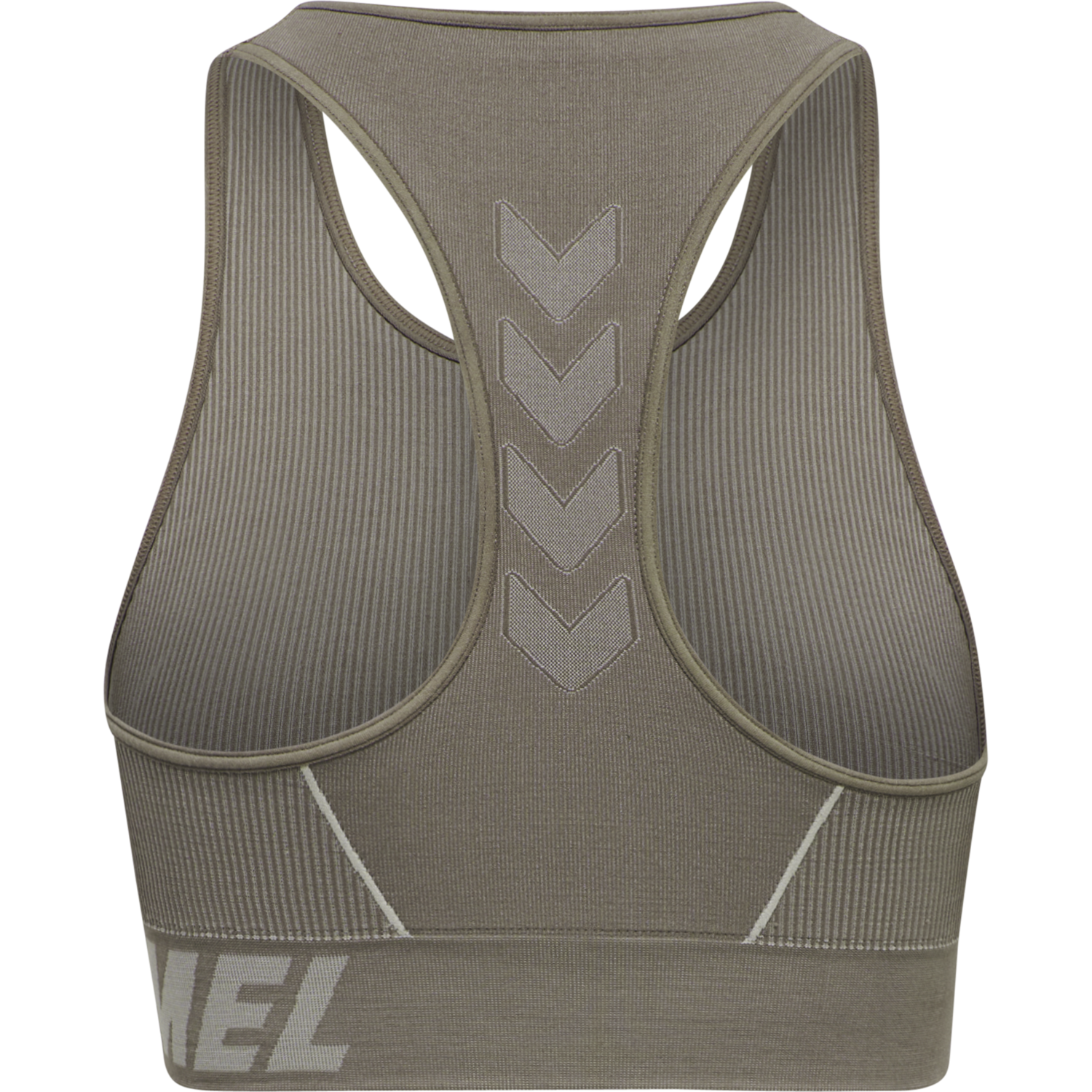 hmlTE CHRISTEL SEAMLESS SPORTS TOP, CHATEAU GRAY/DRIFTWOOD MELANGE, packshot