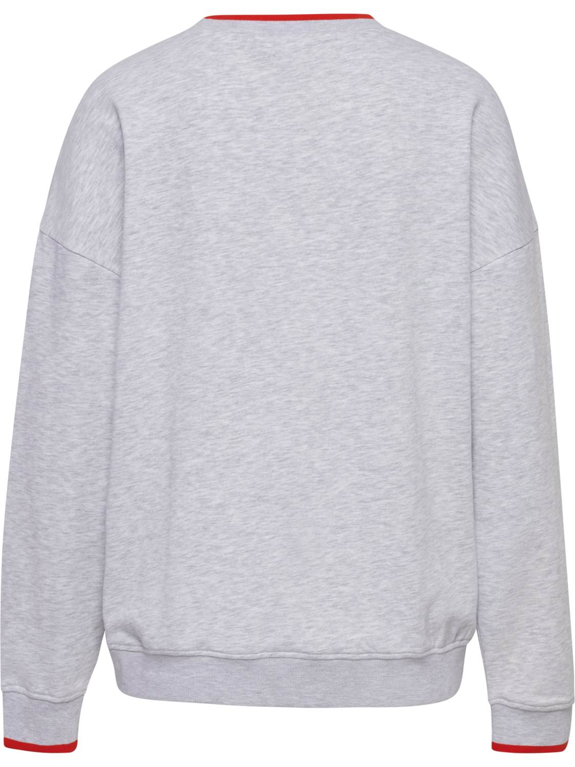 hmlFAST OVERSIZED CREW, LIGHT GREY MELANGE, packshot