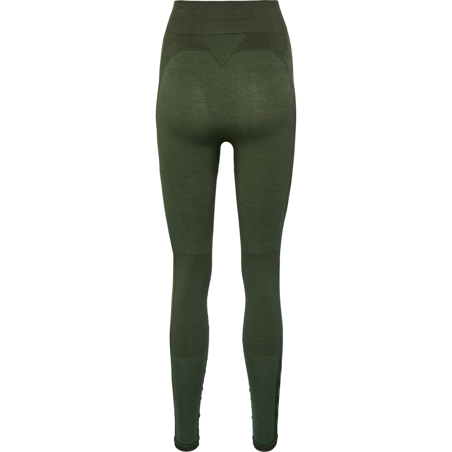 hmlCLEA SEAMLESS MID WAIST TIGHTS, CLIMBING IVY/BEETLE MELANGE, packshot