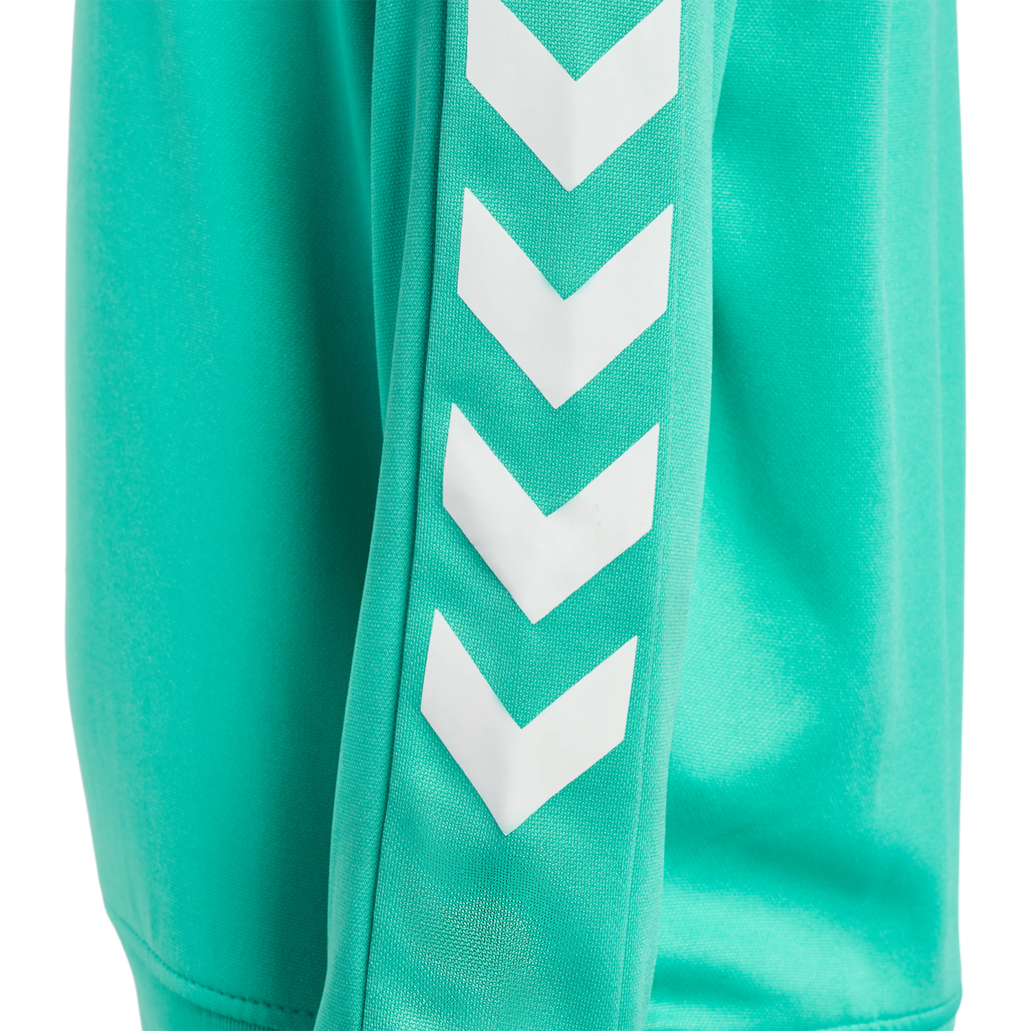 hmlPROMO KIDS POLY HOODIE, ATLANTIS, packshot