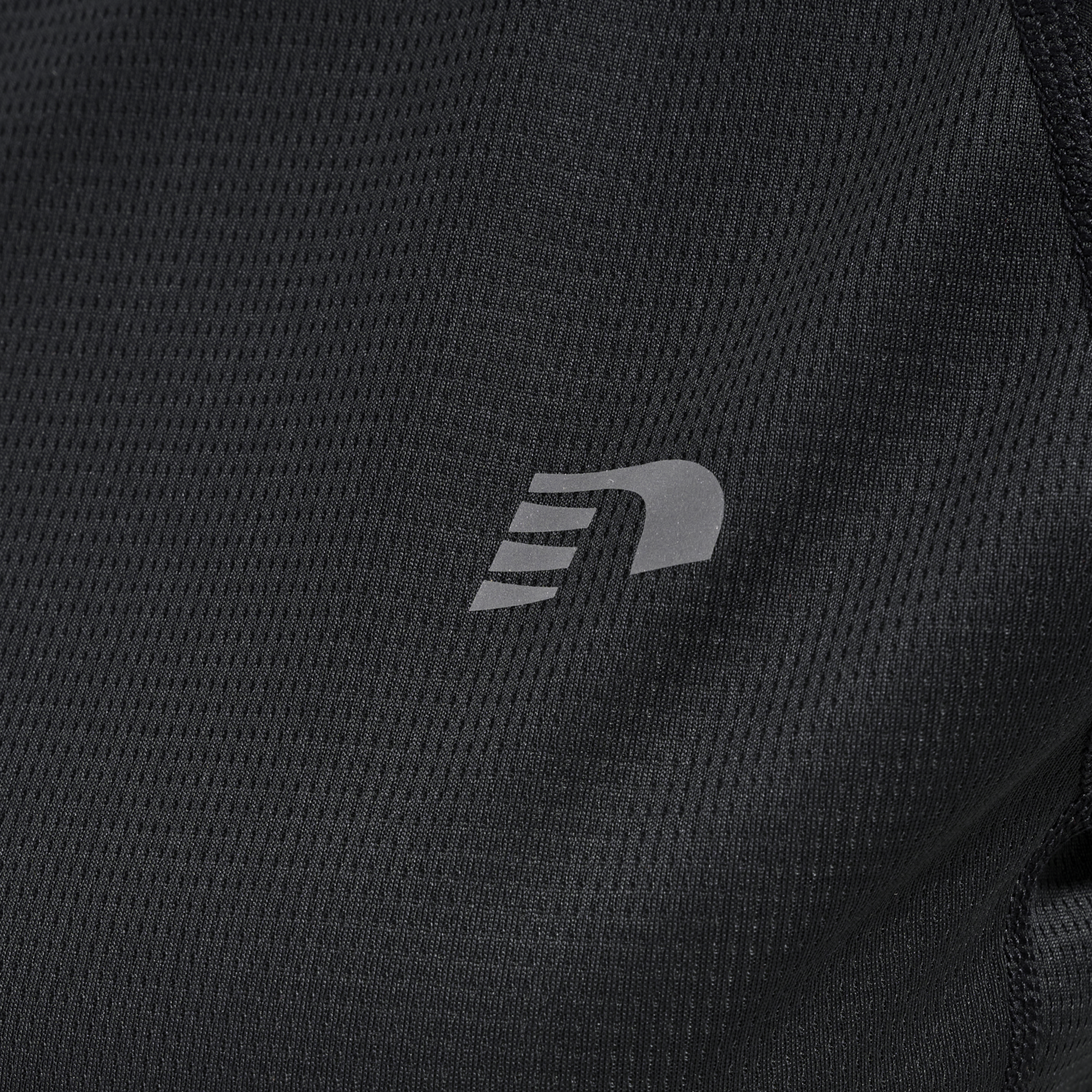 WOMEN CORE RUNNING T-SHIRT S/S, BLACK, packshot