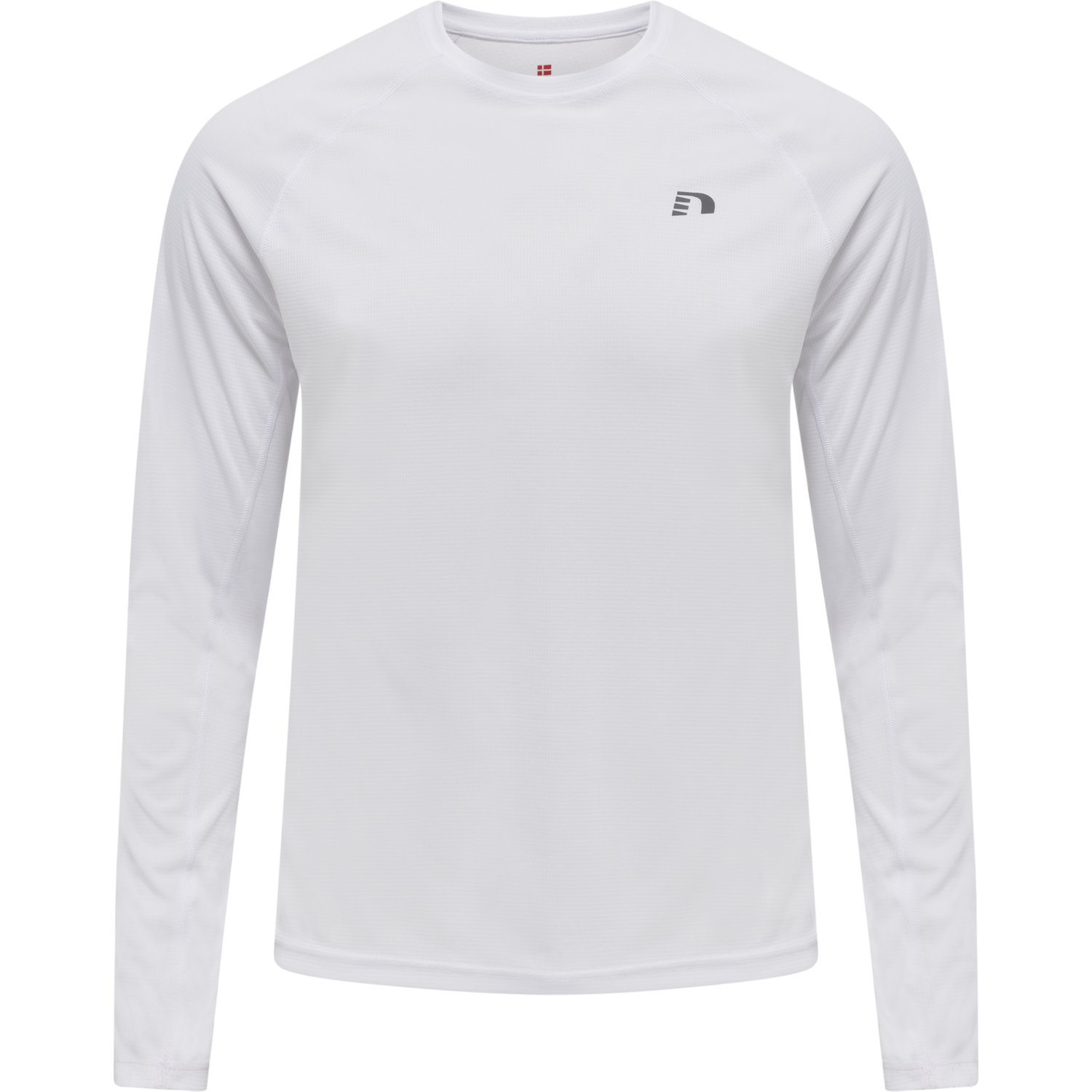 MEN CORE RUNNING T-SHIRT L/S, WHITE, packshot